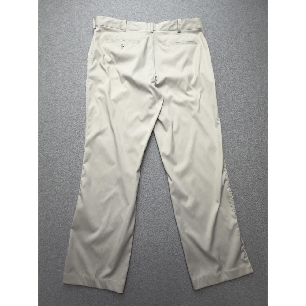 Nike Golf Pants Mens 36x30 Beige Dri-FIT Stretch Chino‎ Khakis Golf Performance - Picture 8 of 10